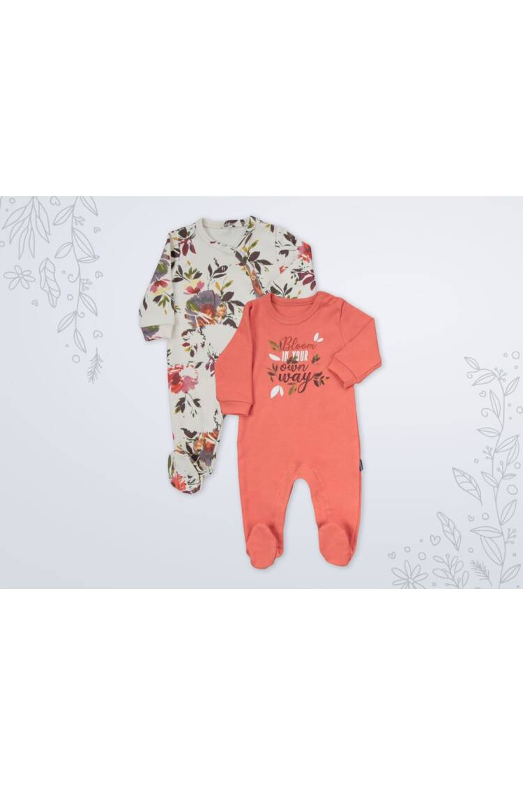 Wholesale Baby Girl 2pcs Jumpsuit Set 1-6M 1003-18587 - Brand: Miniworld - Kids & Baby Clothes Wholesale - Globality Store