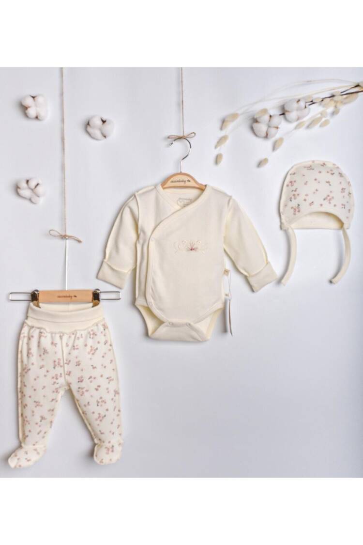Wholesale Baby Girl 3-piece Bodysuit Set 0-3M - Brand: Ciccimbaby - Kids & Baby Clothes Wholesale - Globality Store