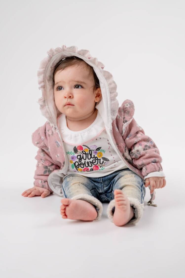 Wholesale Baby Girl 3-Piece Jacket Body and Pants Set 6-24M - Brand: Bubbly - Kids & Baby Clothes Wholesale - Globality Store