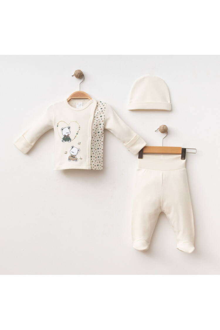 Wholesale Baby Girl 3-Piece Newborn Set 0-3M - Brand: Gümüş Baby - Kids & Baby Clothes Wholesale - Globality Store