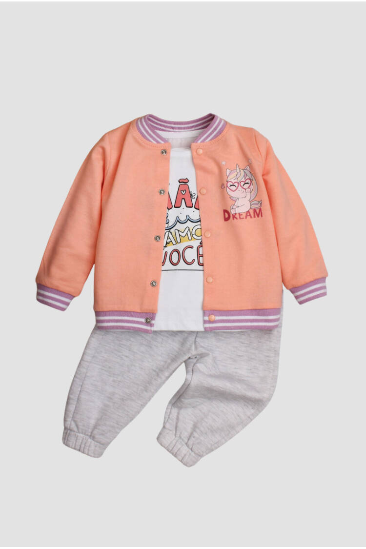 Wholesale Baby Girl 3 Piece Set 9-24M - Brand: Kidexs - Kids & Baby Clothes Wholesale - Globality Store