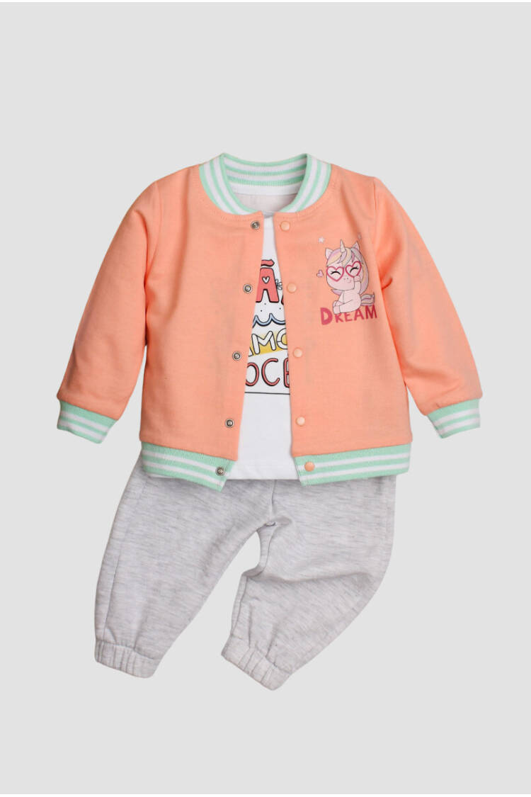 Wholesale Baby Girl 3 Piece Set 9-24M - Brand: Kidexs - Kids & Baby Clothes Wholesale - Globality Store