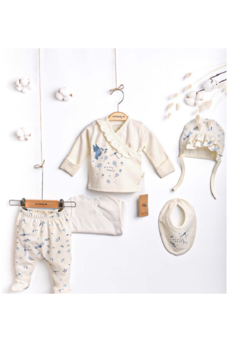Wholesale Baby Girl 5-Piece Bodysuit Set 0-3M - Brand: Ciccimbaby - Kids & Baby Clothes Wholesale - Globality Store