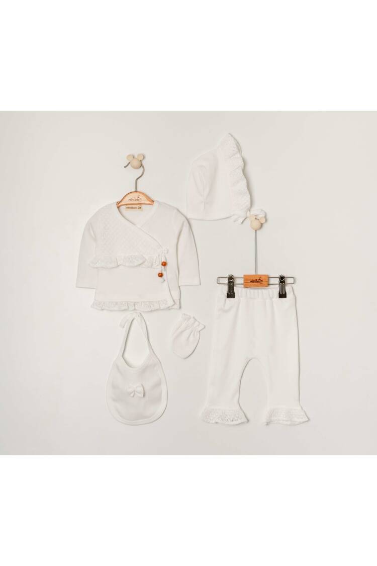 Wholesale Baby Girl 5pcs Newborn Set 0-6M - Brand: Miniborn - Kids & Baby Clothes Wholesale - Globality Store