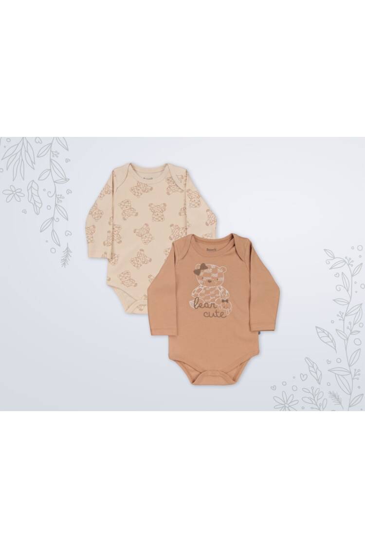 Wholesale Baby Girl Baby Girl 2-piece Bodysuit Set 3-18M 1003-18513 - Brand: Miniworld - Kids & Baby Clothes Wholesale - Globality Store