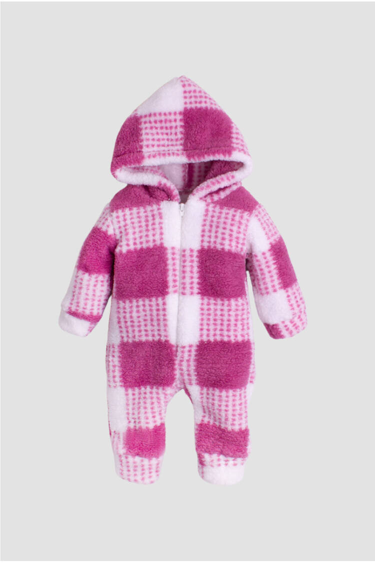 Wholesale Baby Girl Check Welsoft Jumpsuit 1-4Y - Brand: Kidexs - Kids & Baby Clothes Wholesale - Globality Store