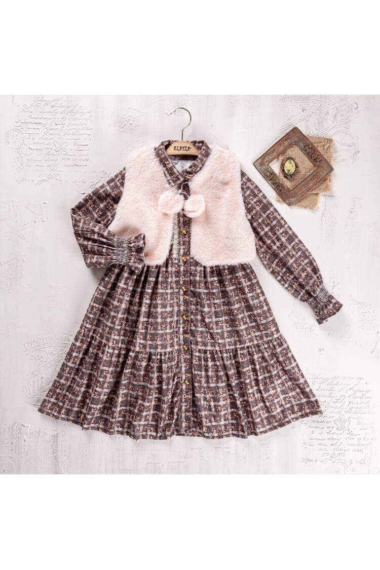Wholesale Girls 2-Piece Dress and Vest Set 6-9Y - Brand: Elayza - Kids & Baby Clothes Wholesale - Globality Store