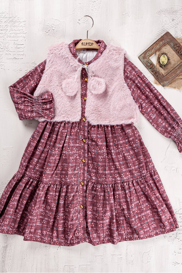 Wholesale Girls 2-Piece Dress and Vest Set 6-9Y - Brand: Elayza - Kids & Baby Clothes Wholesale - Globality Store
