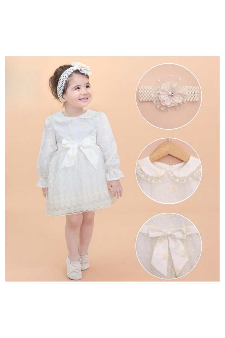 Wholesale Baby Girl Dress with Bandanas 9-24M - Brand: Lilax - Kids & Baby Clothes Wholesale - Globality Store
