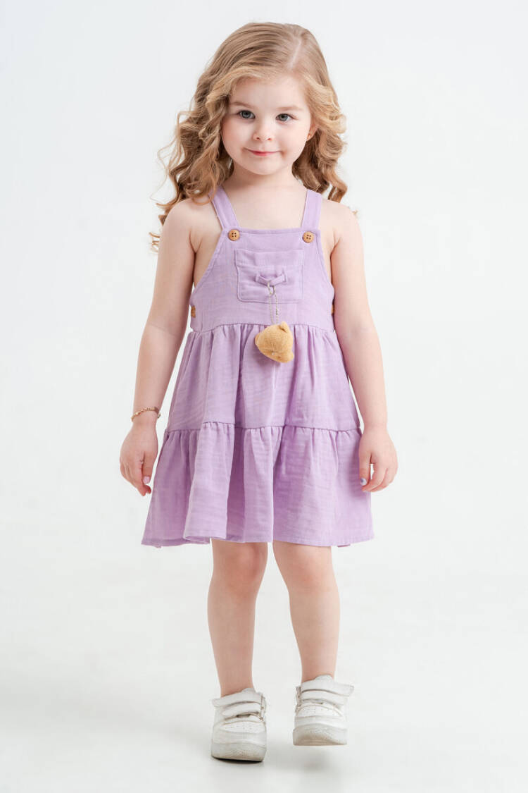 Wholesale Baby Girl Dress with Teddy Bear Accessories 6-18M - Brand: Tuffy - Kids & Baby Clothes Wholesale - Globality Store