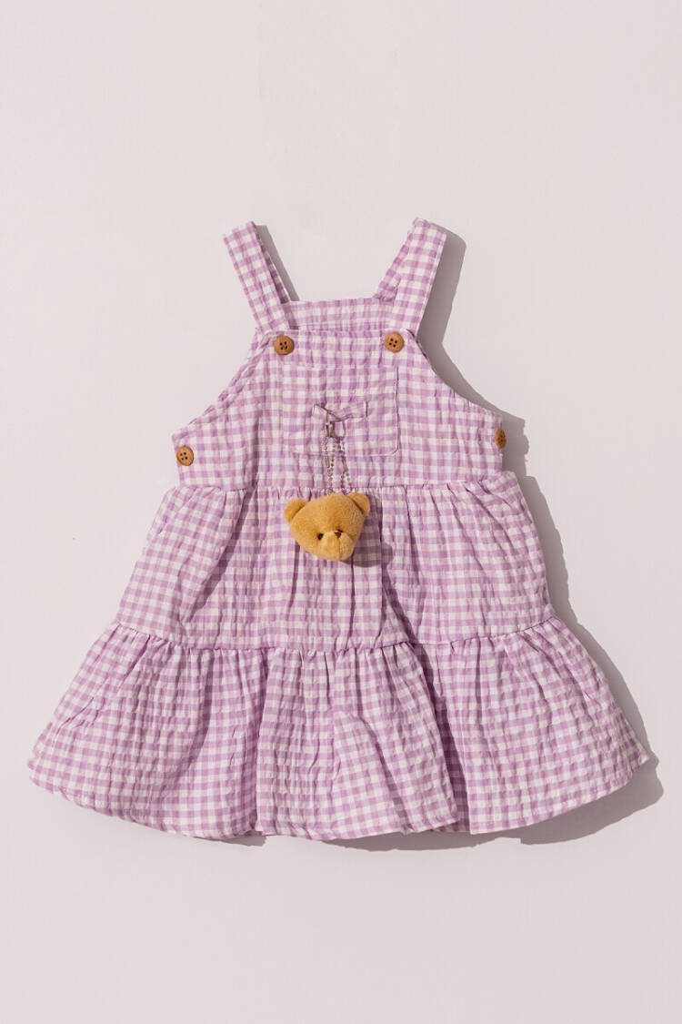Wholesale Baby Girl Dress with Teddy Bear Accessories 6-18M - Brand: Tuffy - Kids & Baby Clothes Wholesale - Globality Store