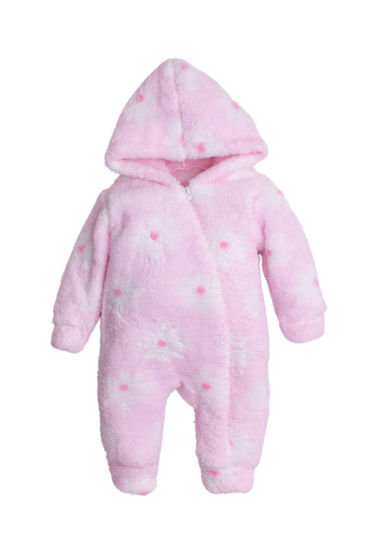 Wholesale Baby Girl Floral Pattern Welsoft Jumpsuit 3-12M - Brand: Kidexs - Kids & Baby Clothes Wholesale - Globality Store