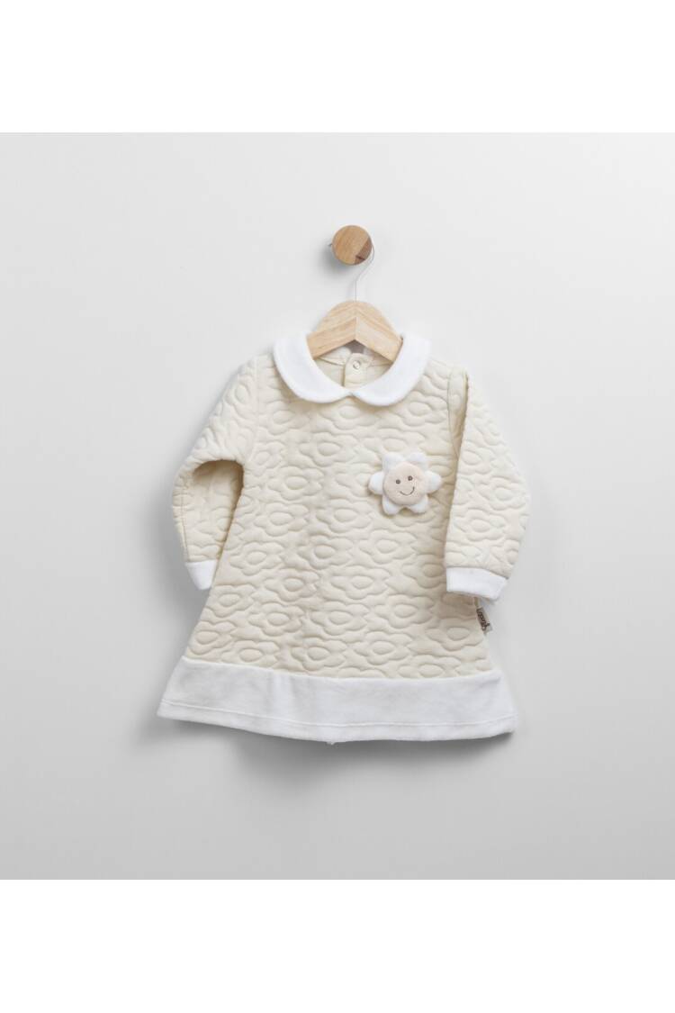 Wholesale Baby Girl Flower Detailed Dress 6-36M - Brand: Flexi Baby - Kids & Baby Clothes Wholesale - Globality Store