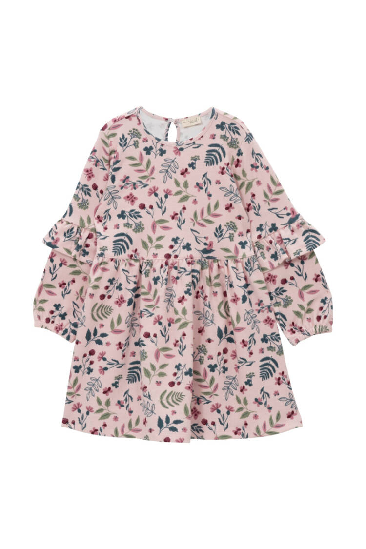 Wholesale Baby Girl Flower Patterned Dress 6-48M - Brand: Mininio - Kids & Baby Clothes Wholesale - Globality Store