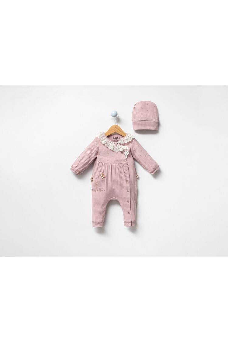 Wholesale Baby Girl Hat Jumpsuit 0-9M - Brand: Bubbles - Kids & Baby Clothes Wholesale - Globality Store