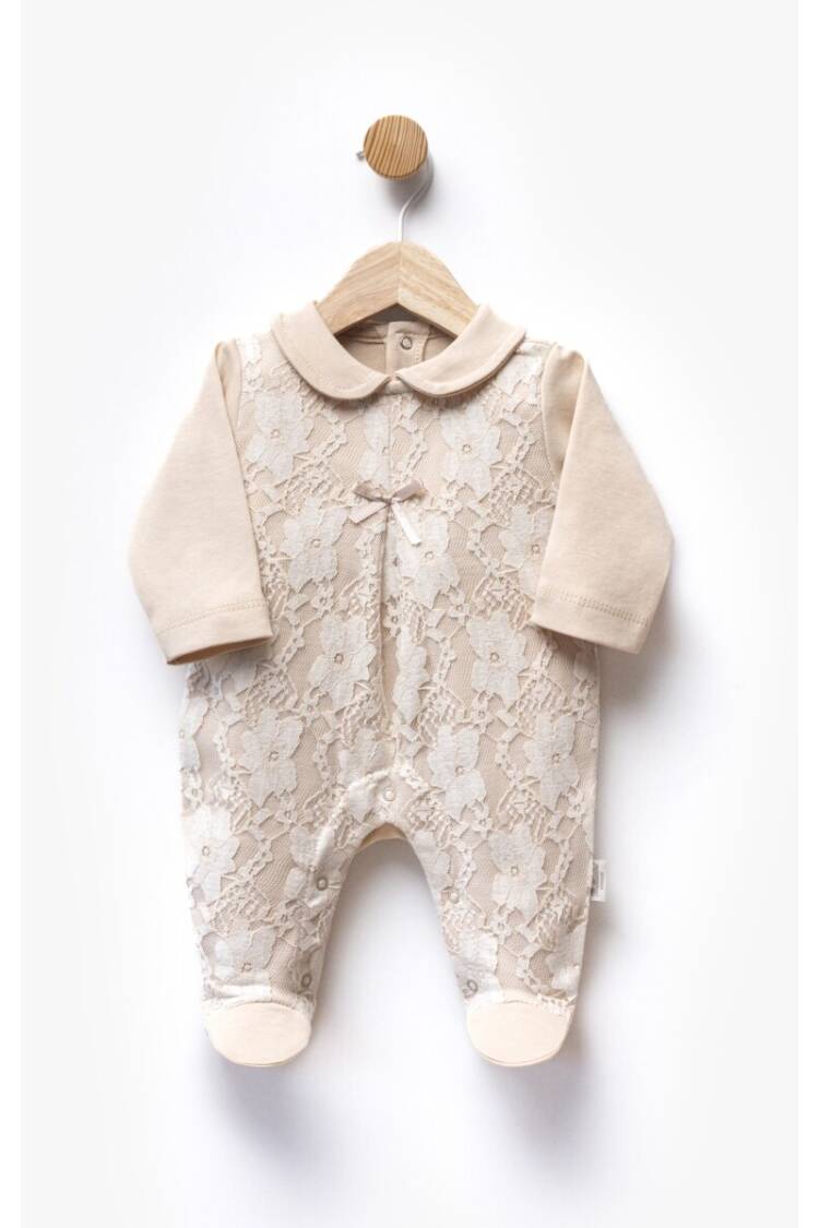 Wholesale Baby Girl Lace Fabric Jumpsuit 0-6M - Brand: Bebbemini - Kids & Baby Clothes Wholesale - Globality Store