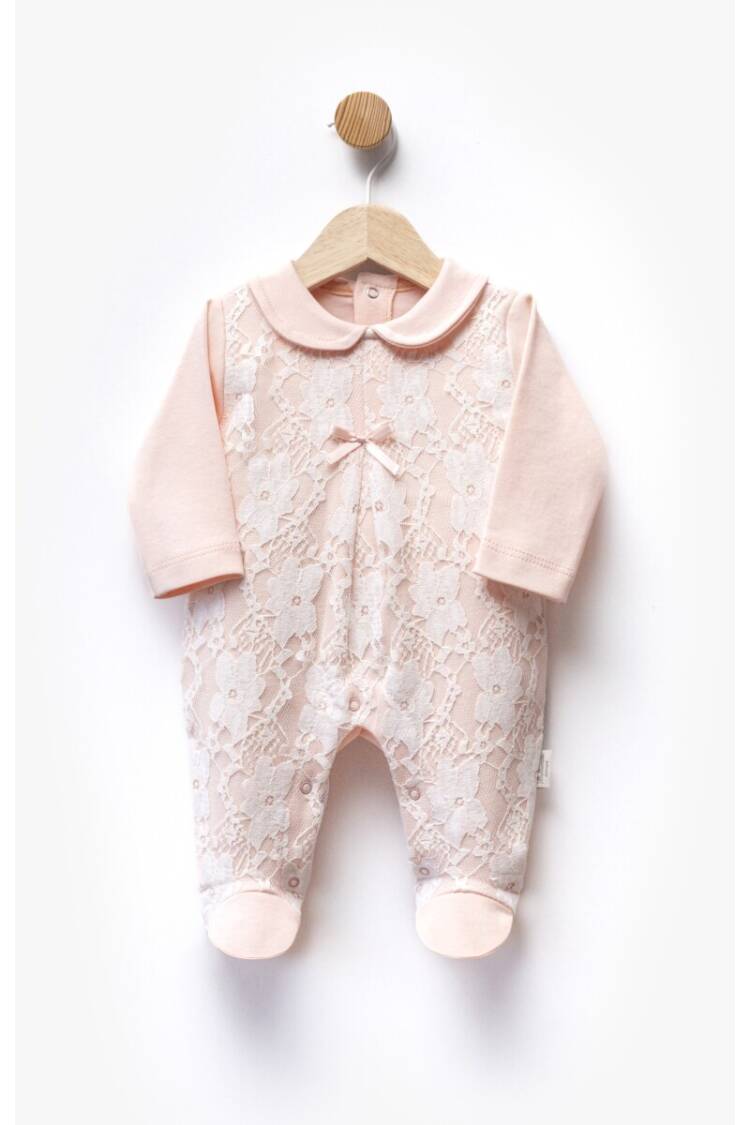 Wholesale Baby Girl Lace Fabric Jumpsuit 0-6M - Brand: Bebbemini - Kids & Baby Clothes Wholesale - Globality Store