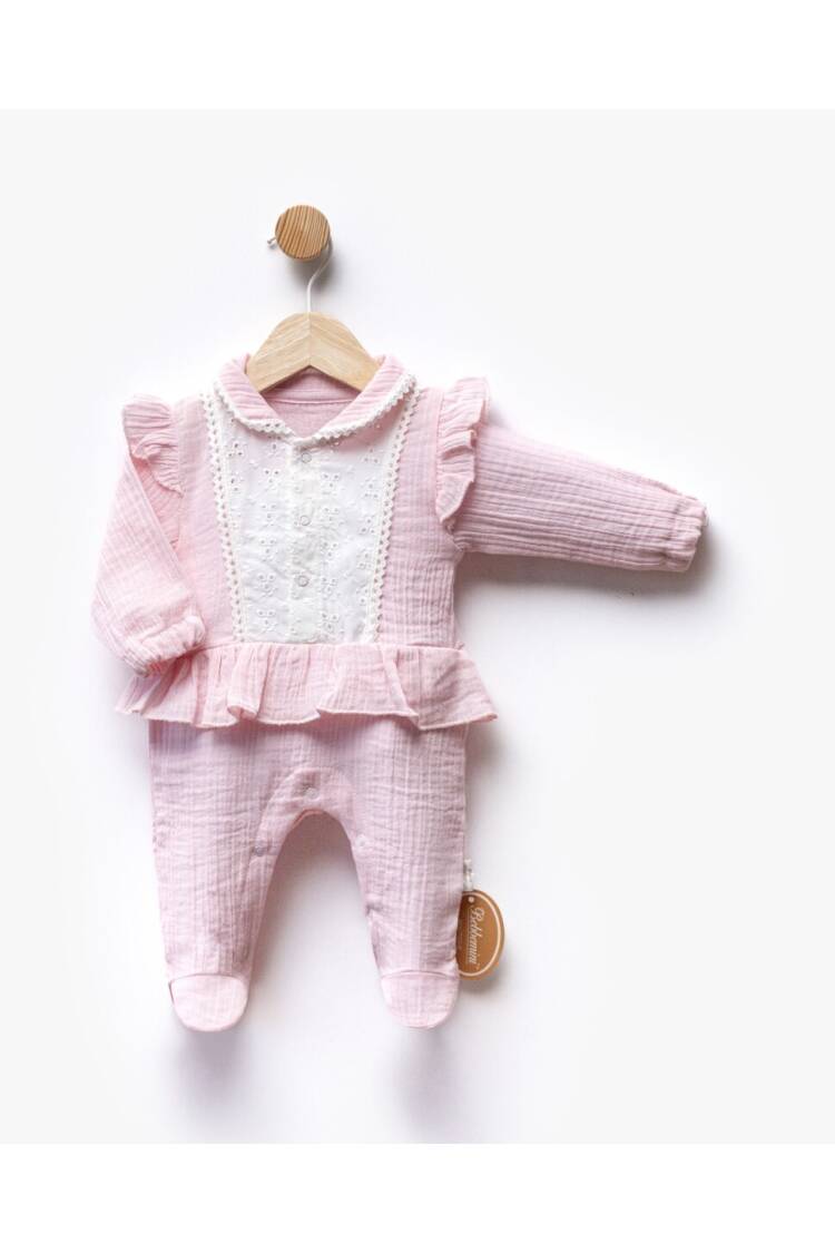 Wholesale Baby Girl Muslin Jumpsuit 0-6M - Brand: Bebbemini - Kids & Baby Clothes Wholesale - Globality Store
