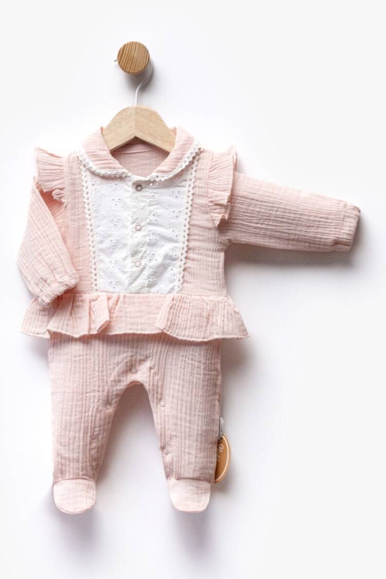 Wholesale Baby Girl Muslin Jumpsuit 0-6M - Brand: Bebbemini - Kids & Baby Clothes Wholesale - Globality Store