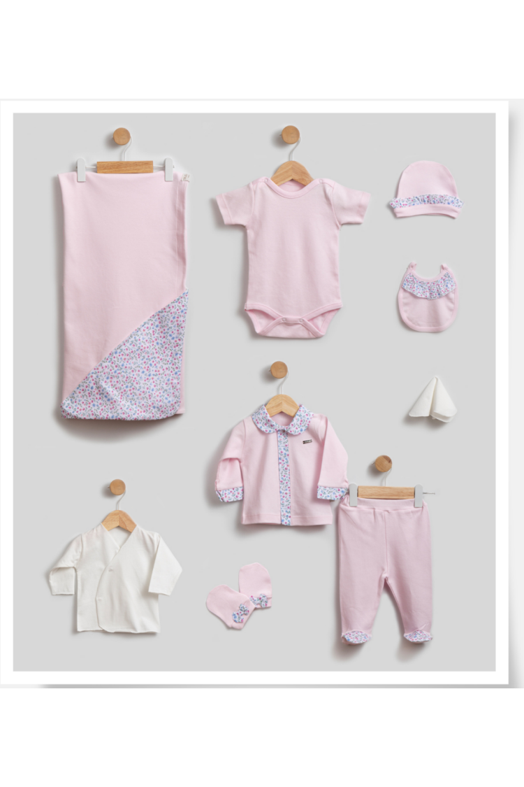 Wholesale Baby Girl Newborn 10-piece Onesies Set 0M - Brand: Bebbemini - Kids & Baby Clothes Wholesale - Globality Store