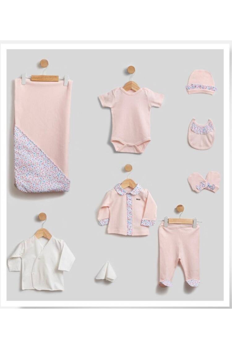 Wholesale Baby Girl Newborn 10-piece Onesies Set 0M - Brand: Bebbemini - Kids & Baby Clothes Wholesale - Globality Store