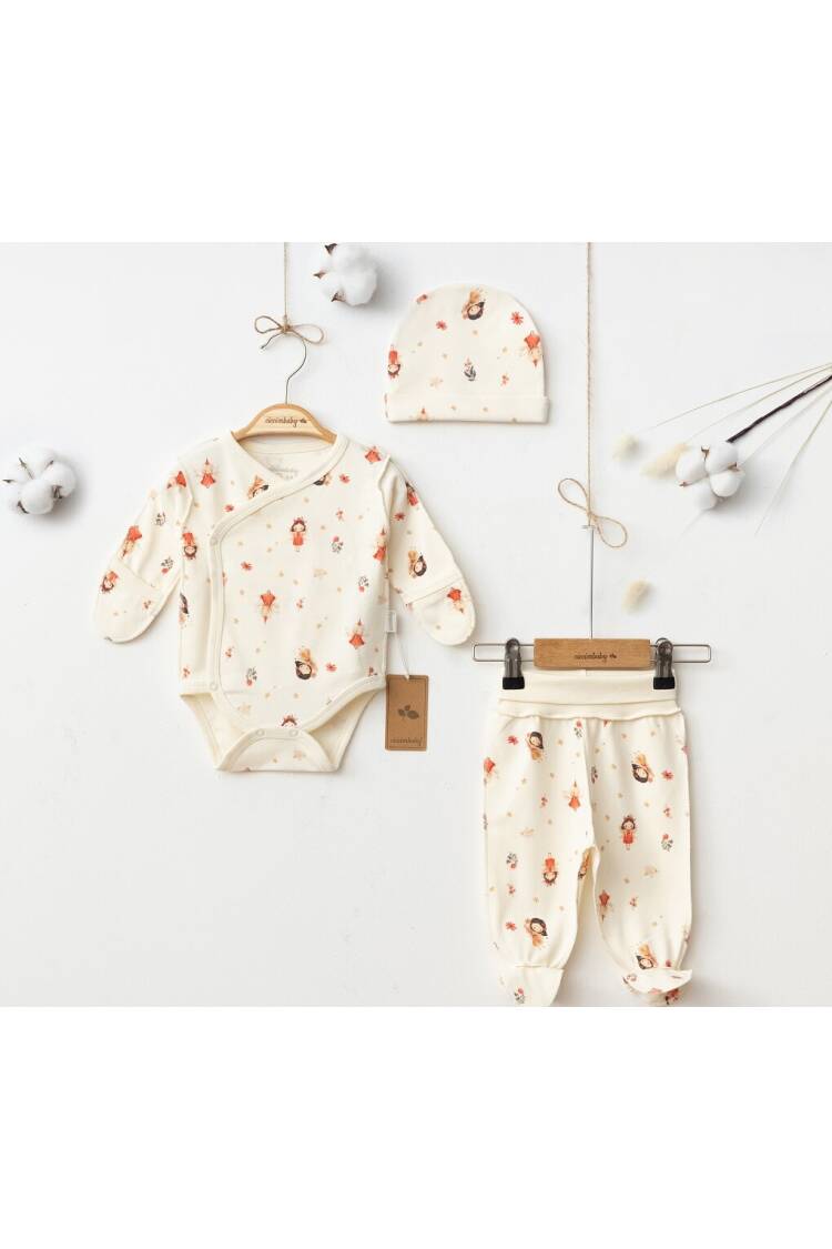 Wholesale Baby Girl Newborn 3-Piece Onesie Pants and Hat Set 0-3M - Brand: Ciccimbaby - Kids & Baby Clothes Wholesale - Globality Store