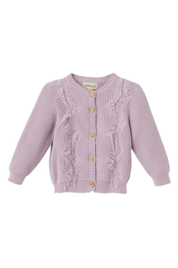Wholesale Baby Girl Organic Cotton Tassel Cardigan 6-36M - Brand: Uludağ Triko - Kids & Baby Clothes Wholesale - Globality Store