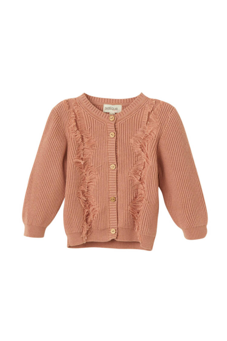 Wholesale Baby Girl Organic Cotton Tassel Cardigan 6-36M - Brand: Uludağ Triko - Kids & Baby Clothes Wholesale - Globality Store