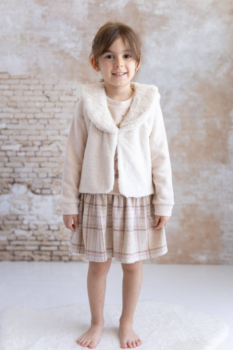 Wholesale Baby Girl Plush Vest 6-48M - Brand: Mininio - Kids & Baby Clothes Wholesale - Globality Store