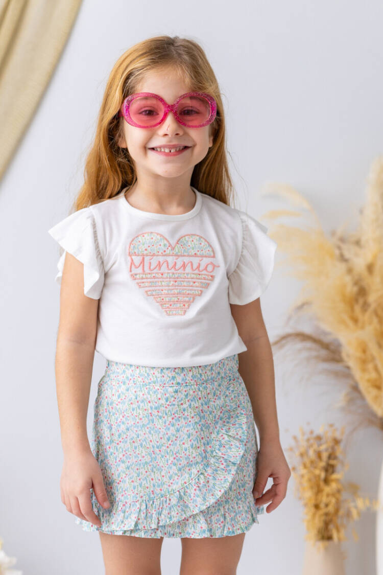 Wholesale Baby Girl T-shirt 3-24M - Brand: Mininio - Kids & Baby Clothes Wholesale - Globality Store