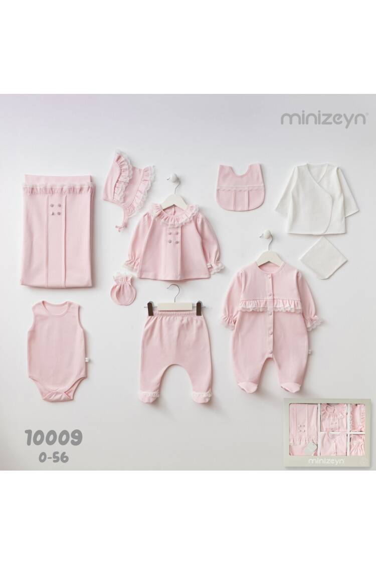 Wholesale Baby Girls 10-Piece Newborn Set 0-1M - Brand: Minizeyn - Kids & Baby Clothes Wholesale - Globality Store