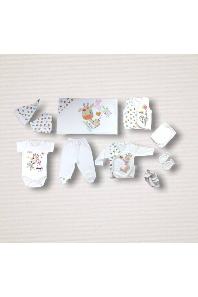 Wholesale Baby Girls 10-Piece Newborn Set 0-3M - Brand: Tomuycuk - Kids & Baby Clothes Wholesale - Globality Store