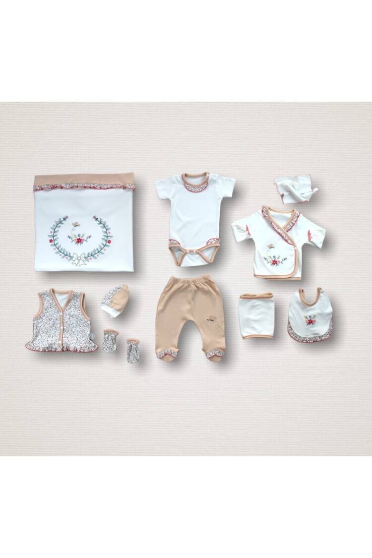 Wholesale Baby Girls 10-Piece Newborn Set 0-3M - Brand: Tomuycuk - Kids & Baby Clothes Wholesale - Globality Store