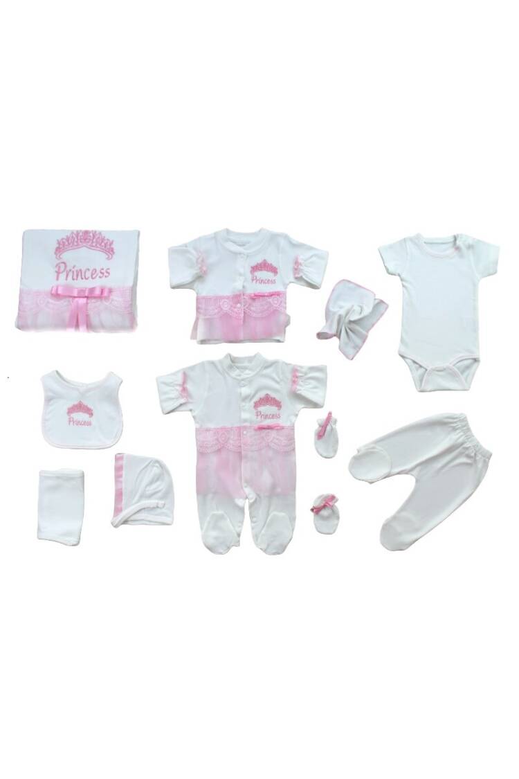 Wholesale Baby Girls 10-Piece Newborn Set 0-3M - Brand: Tomuycuk - Kids & Baby Clothes Wholesale - Globality Store