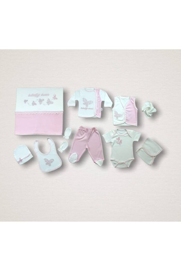 Wholesale Baby Girls 10-Piece Newborn Set 0-6M - Brand: Tomuycuk - Kids & Baby Clothes Wholesale - Globality Store