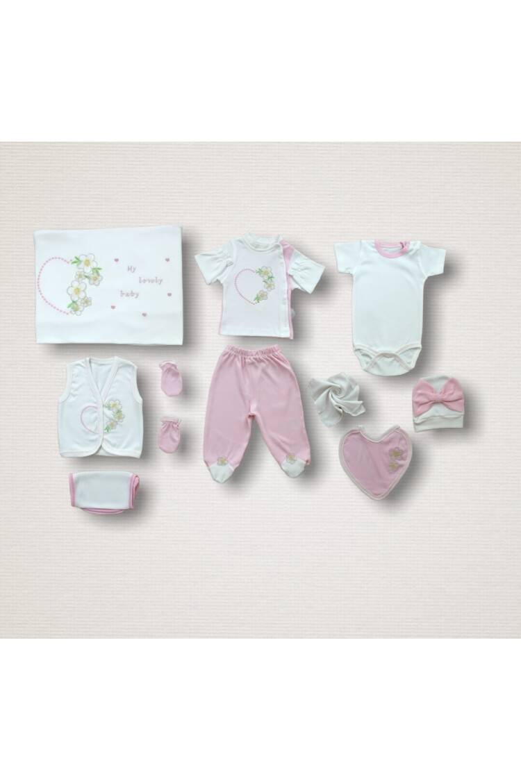 Wholesale Baby Girls 10-Piece Newborn Set 0-6M - Brand: Tomuycuk - Kids & Baby Clothes Wholesale - Globality Store