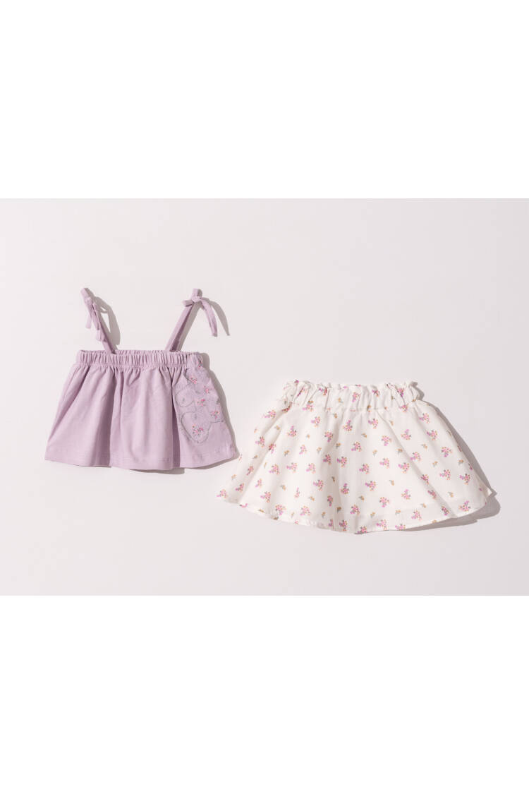 Wholesale Baby Girls 2-Piece Blouse and Single Set 6-18M - Brand: Tuffy - Kids & Baby Clothes Wholesale - Globality Store