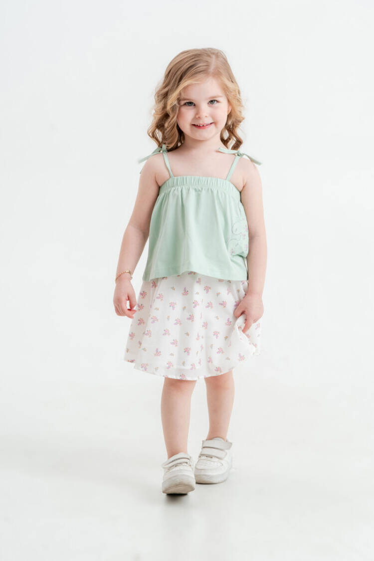 Wholesale Baby Girls 2-Piece Blouse and Single Set 6-18M - Brand: Tuffy - Kids & Baby Clothes Wholesale - Globality Store