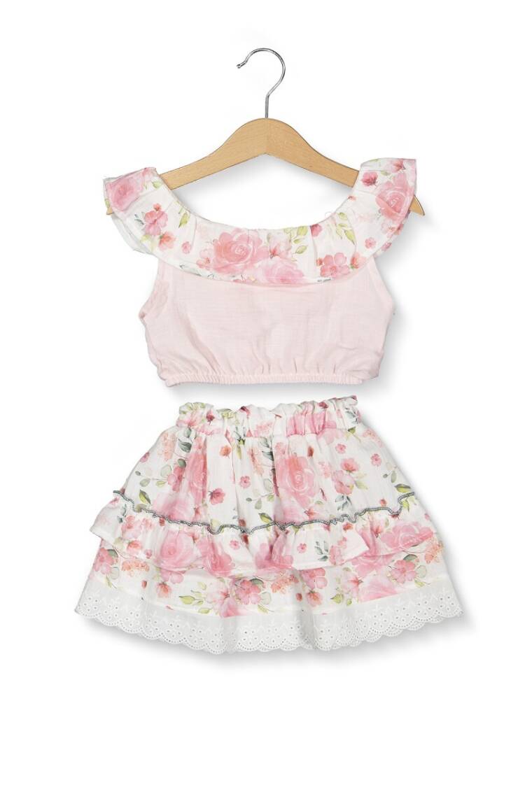 Wholesale Baby Girls 2-Piece Blouse and Skirt Set 6-24M - Brand: Boncuk Bebe - Kids & Baby Clothes Wholesale - Globality Store