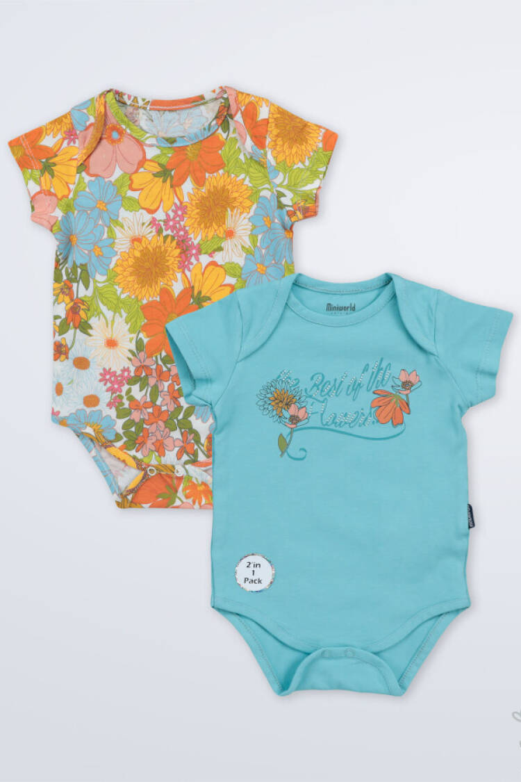 Wholesale Baby Girls 2-Piece Bodysuit 3-18M - Brand: Miniworld - Kids & Baby Clothes Wholesale - Globality Store