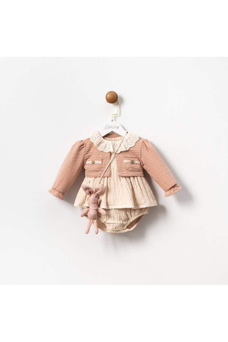 Wholesale Baby Girls 2-Piece Cardigan and Rompers Set 6-18M - Brand: Cumino - Kids & Baby Clothes Wholesale - Globality Store