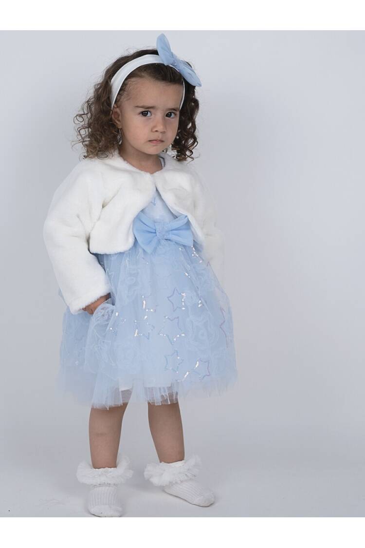 Wholesale Baby Girls 2-Piece Dress and Bolero Set 6-24M - Brand: Serkon Baby&Kids - Kids & Baby Clothes Wholesale - Globality Store