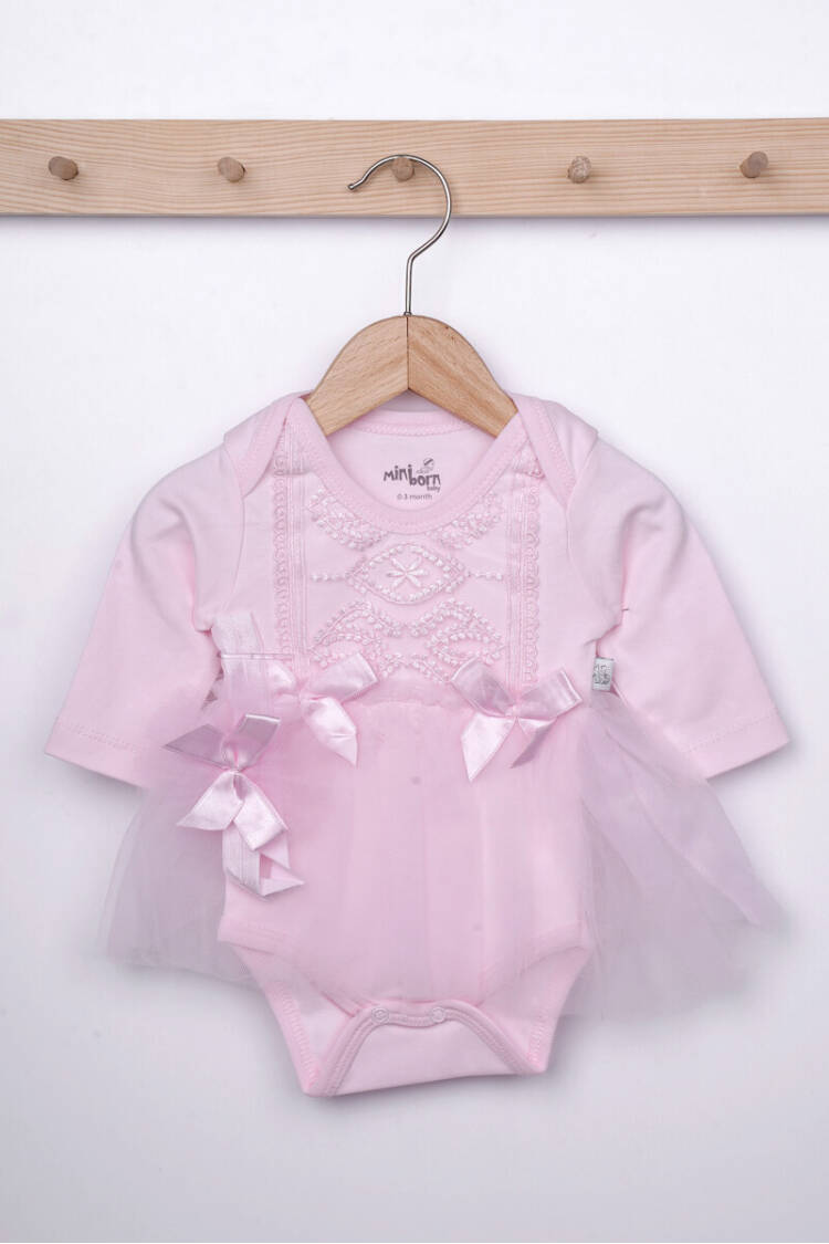 Wholesale Baby Girls 2-Piece Dress and Headband Set 0-12M - Brand: Miniborn - Kids & Baby Clothes Wholesale - Globality Store