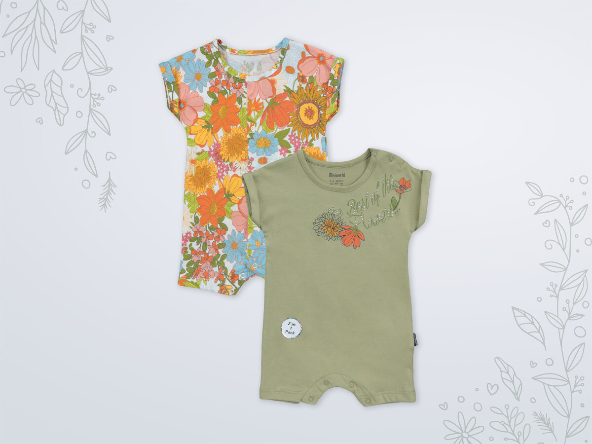 Wholesale Baby Girls 2-Piece Jumpsuit 3-18M - Brand: Miniworld - Women & Kids, Baby Clothes Wholesale - Globality Store