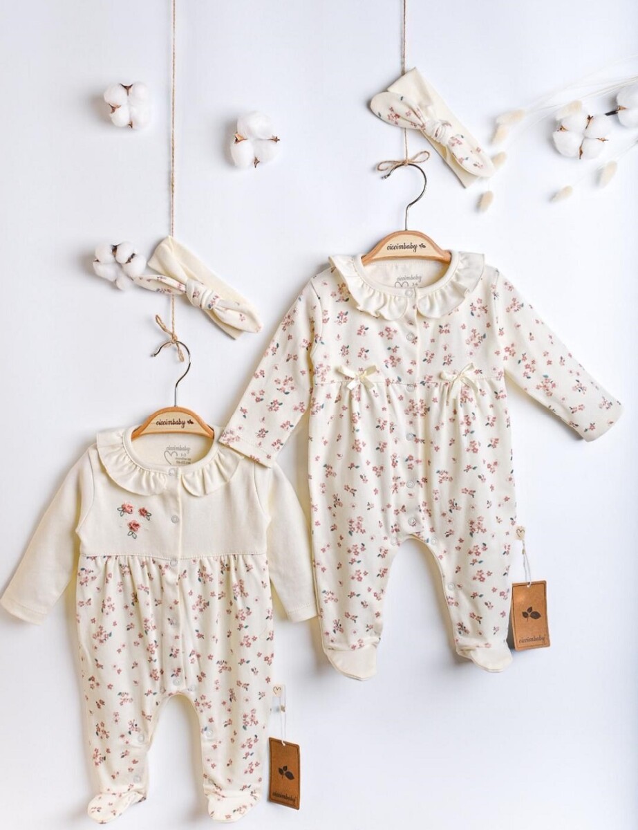 Wholesale Baby Girls 2-Piece Newborn Jumpsuit Set 0-3M - Brand: Ciccimbaby - Kids & Baby Clothes Wholesale - Globality Store