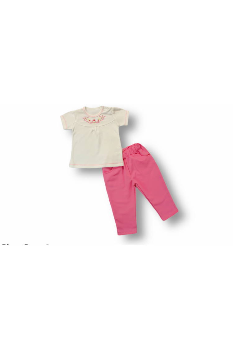 Wholesale Baby Girls 2-Piece Pants and T-shirt Set 3-18M - Brand: Tomuycuk - Kids & Baby Clothes Wholesale - Globality Store