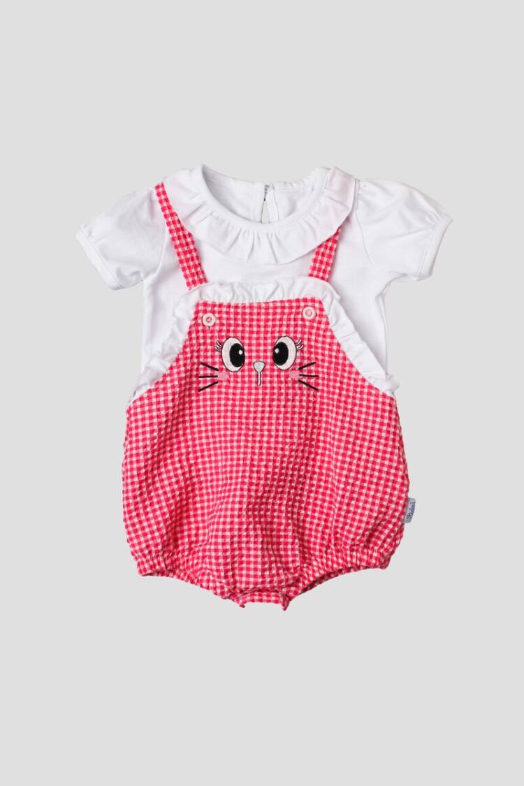 Wholesale Baby Girls 2-Piece Salopet Set 3-12M - Brand: Kidexs - Kids & Baby Clothes Wholesale - Globality Store