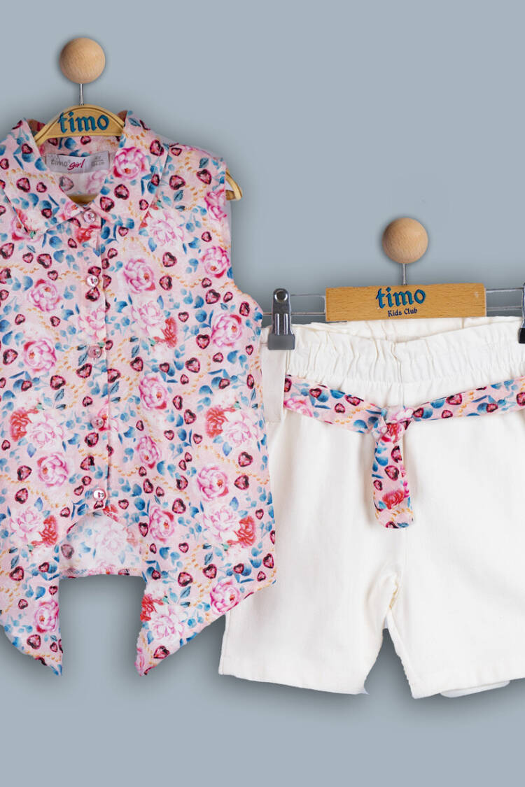 Wholesale Baby Girls 2-Piece Shirt and Shorts Set 6-24M - Brand: Timo - Kids & Baby Clothes Wholesale - Globality Store