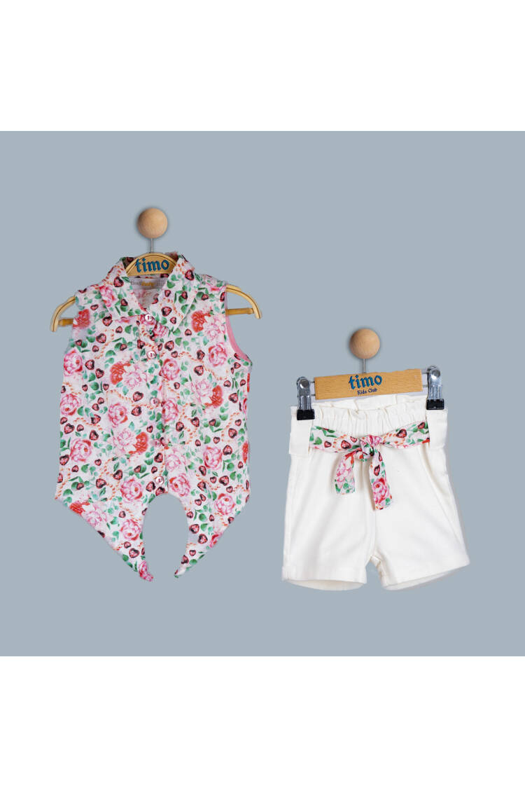 Wholesale Baby Girls 2-Piece Shirt and Shorts Set 6-24M - Brand: Timo - Kids & Baby Clothes Wholesale - Globality Store
