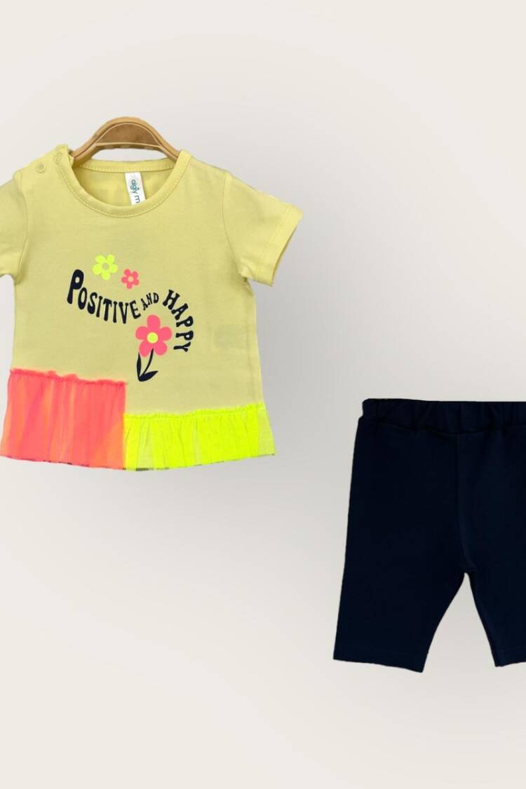 Wholesale Baby Girls 2-Piece T-Shirt and Capri Set 6-18M - Brand: Algiy Mini - Kids & Baby Clothes Wholesale - Globality Store
